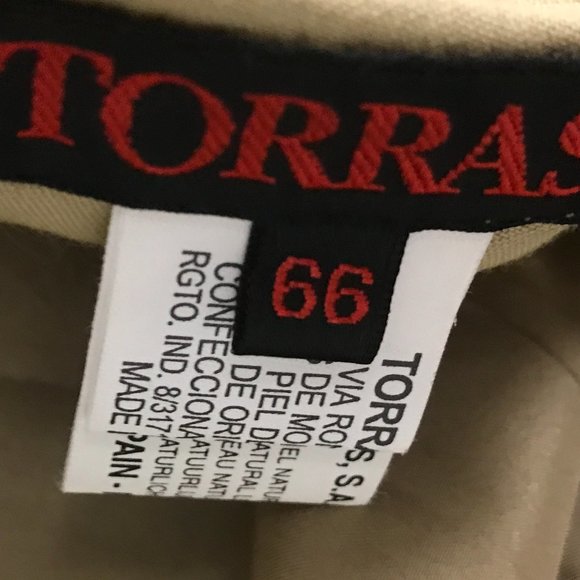 Torras black Spanish Leather to silk reversible trench coat e66 chest 58" - Picture 13 of 14